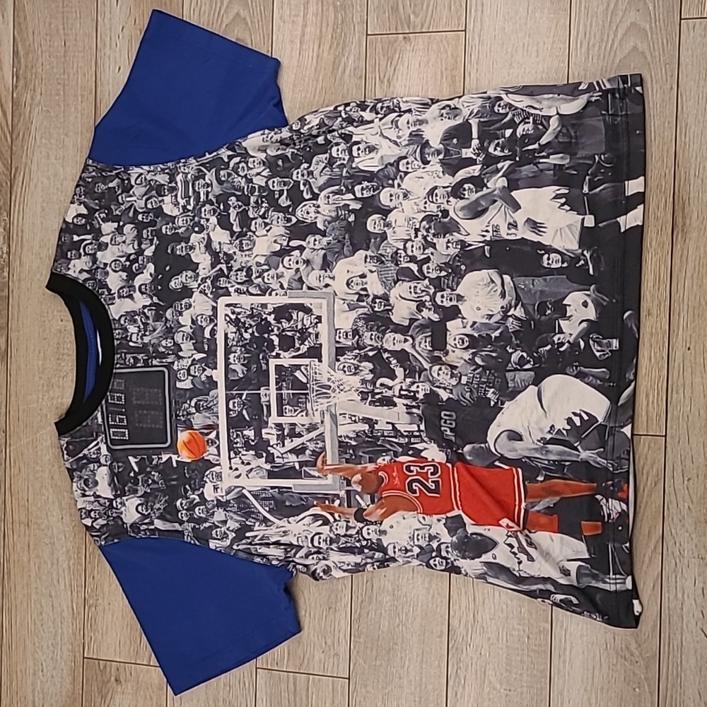 MICHAEL JORDAN‎ The Last Shot Post Game Graphic Sz XXL Mens Short Sleeve T Shirt